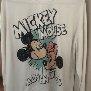 Disney Mickey Mouse Kids Sweatshirt - White and Black
